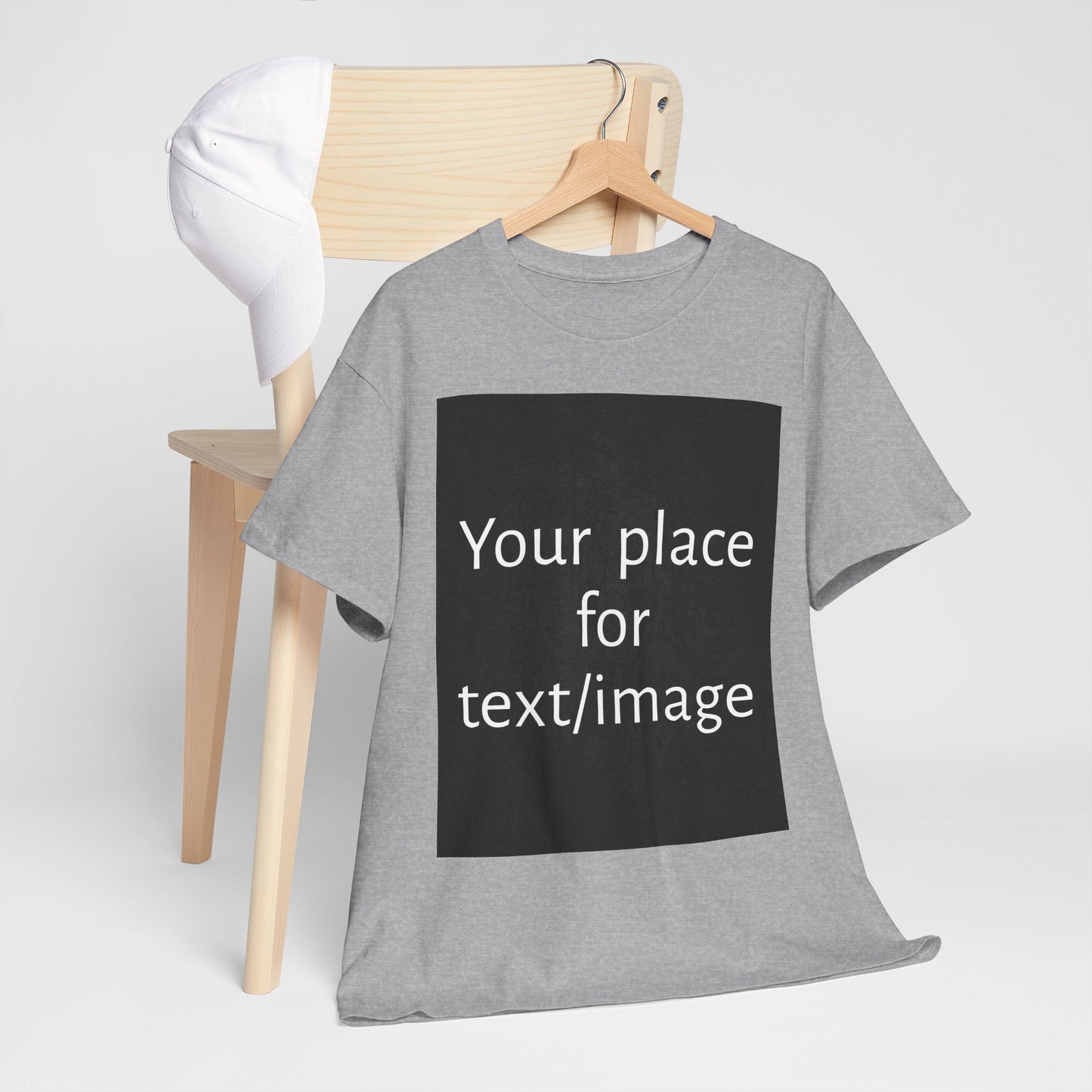 Machen Sie es zu Ihrem – Individuelles T-Shirt mit Vorder- und Rückseite | Personalisiertes T-Shirt für Fotos, Text oder Logos – Ihre Kunst, Ihr T-Shirt