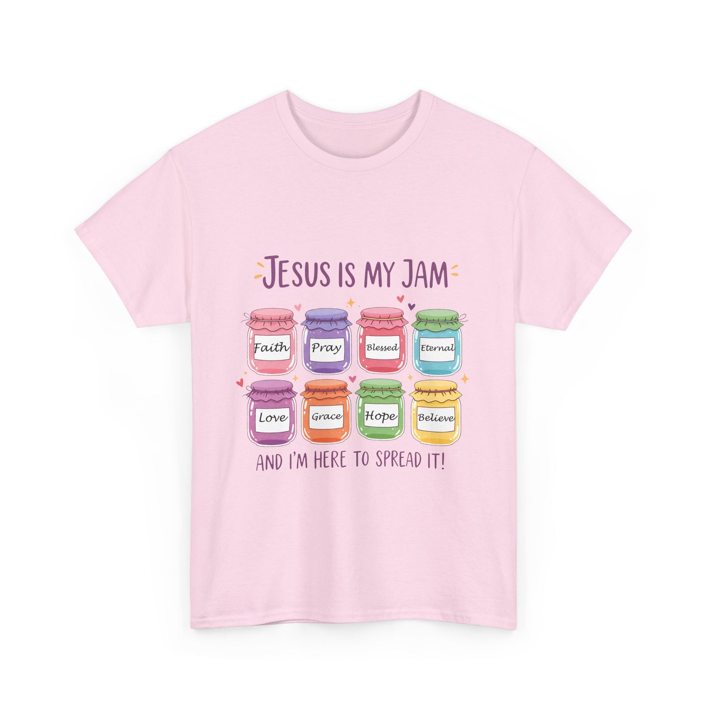 Jesus Is My Jam Shirt - Cute Christian Pun T-Shirt, Faith and Love Graphic Tee, Religious Humor Gift for Women & Men