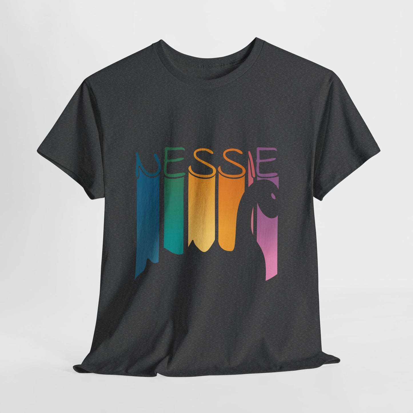 Nessie T-Shirt - Loch Ness Monster Retro Rainbow Tee