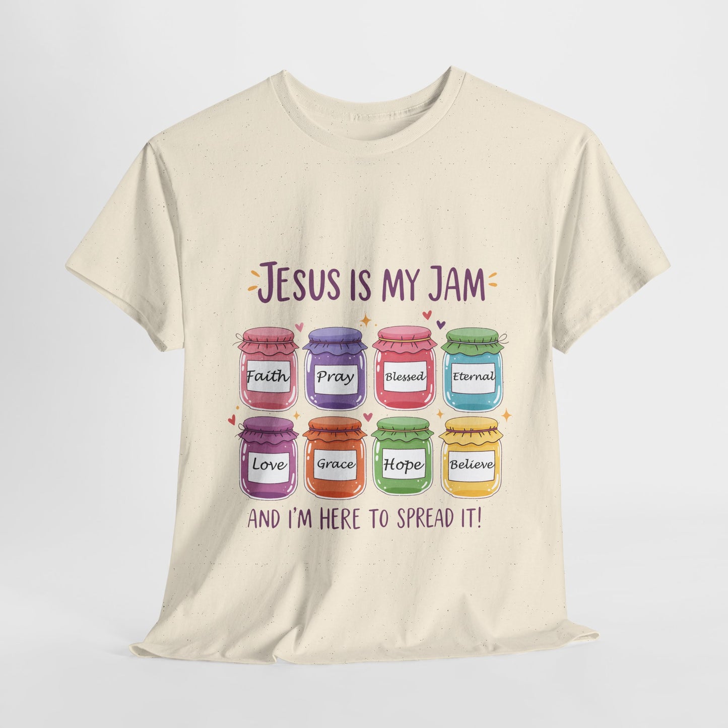 Jesus Is My Jam Shirt - Cute Christian Pun T-Shirt, Faith and Love Graphic Tee, Religious Humor Gift for Women & Men