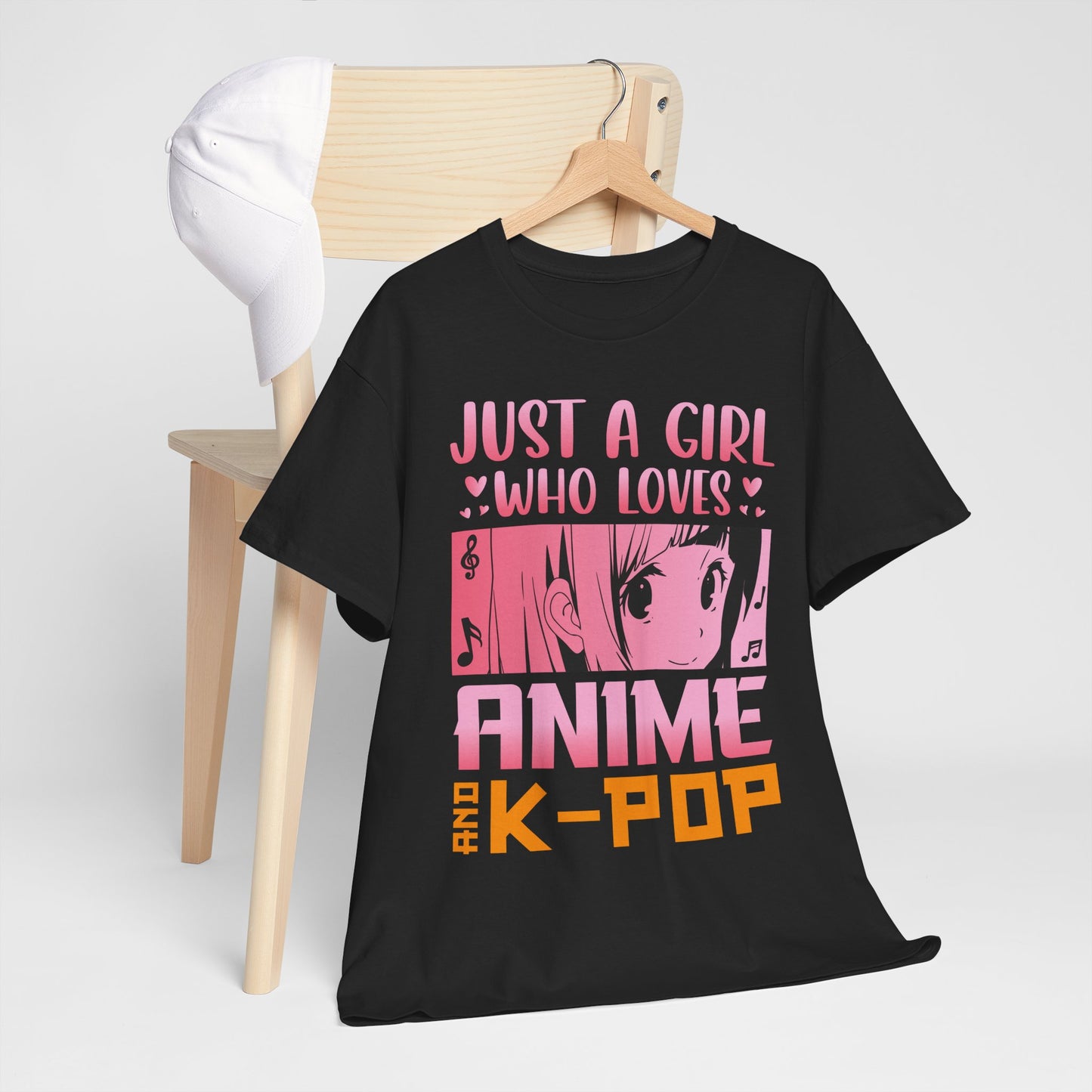 Just a Girl Who Loves Anime and K-Pop Shirt - Kawaii Manga Tee