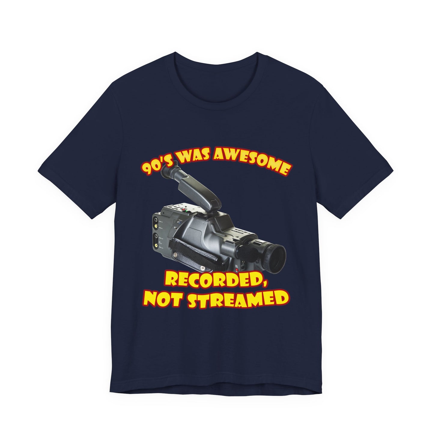 Aufgenommenes, nicht gestreamtes T-Shirt – 90er-Jahre-Camcorder-T-Shirt