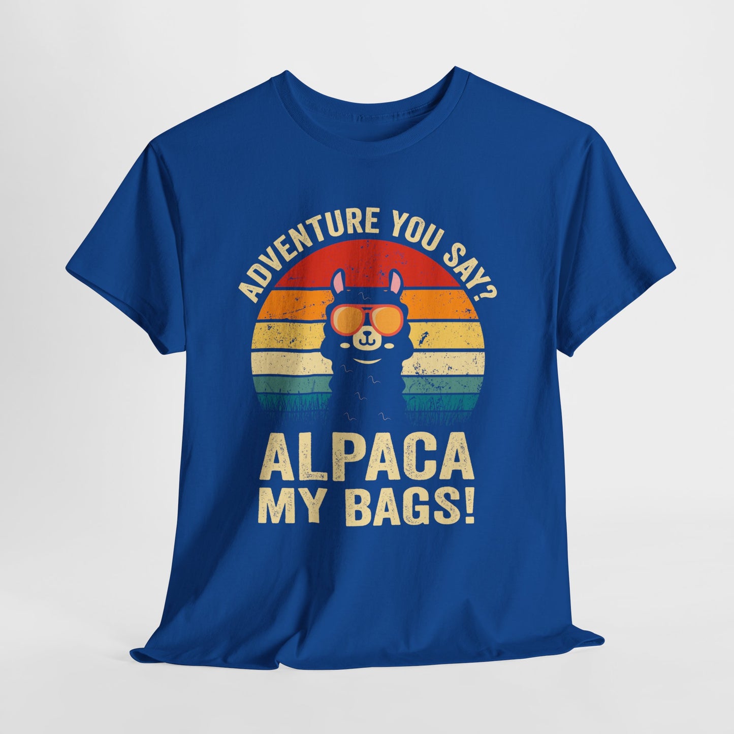 Alpaca My Bags T-Shirt - Funny Llama Travel Retro Sunset Tee
