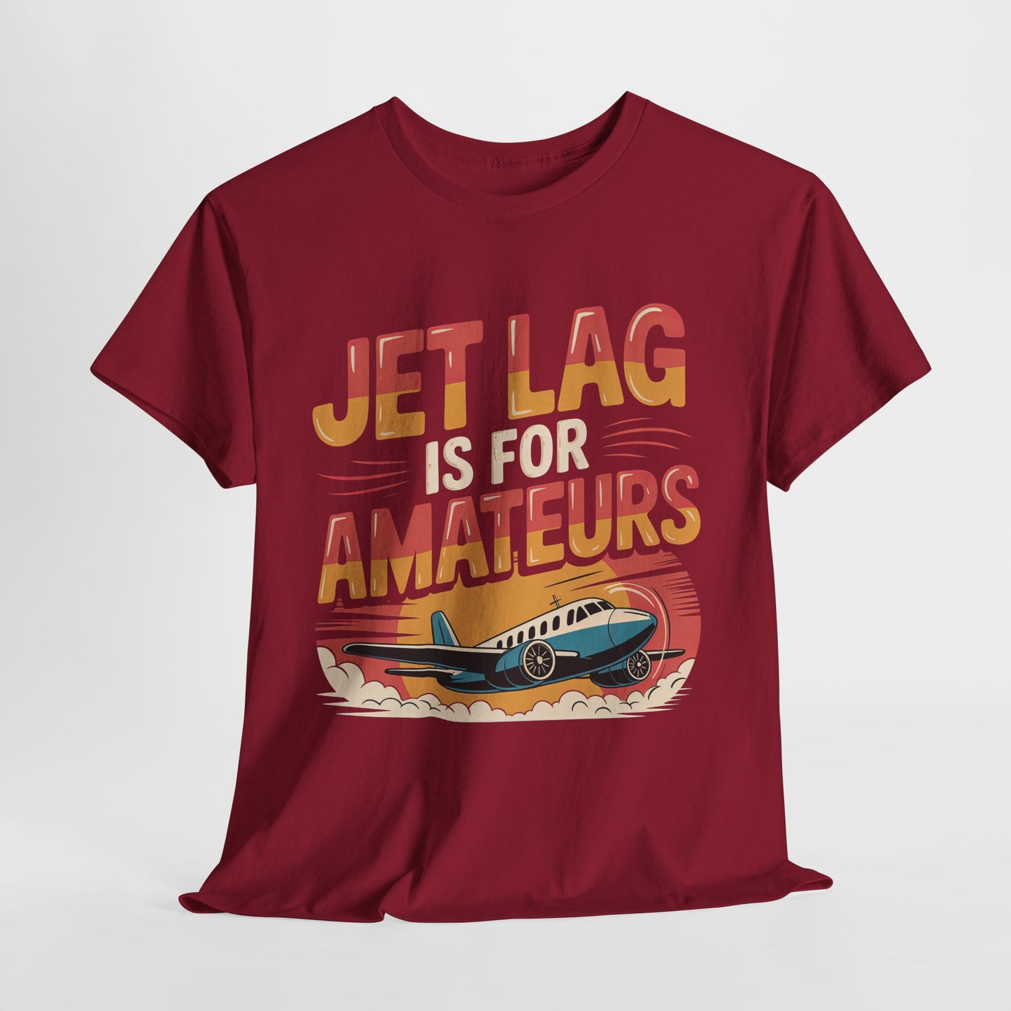 Jet Lag Is For Amateurs T-Shirt - Funny Frequent Flyer Retro Airplane Tee