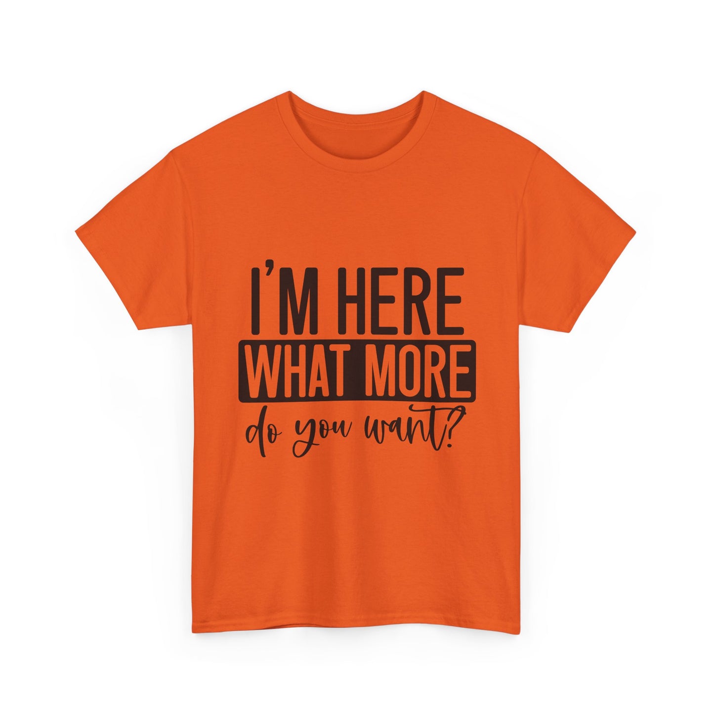 I'm Here What More Do You Want T-Shirt - Introvert Tee