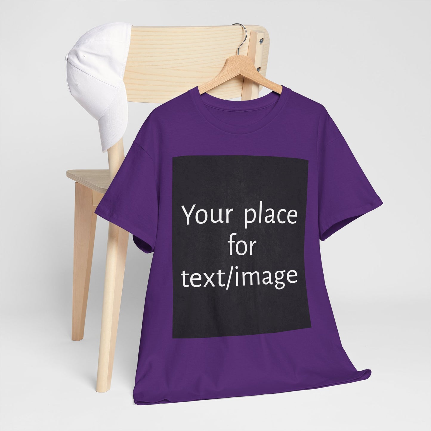Machen Sie es zu Ihrem – Individuelles T-Shirt mit Vorder- und Rückseite | Personalisiertes T-Shirt für Fotos, Text oder Logos – Ihre Kunst, Ihr T-Shirt