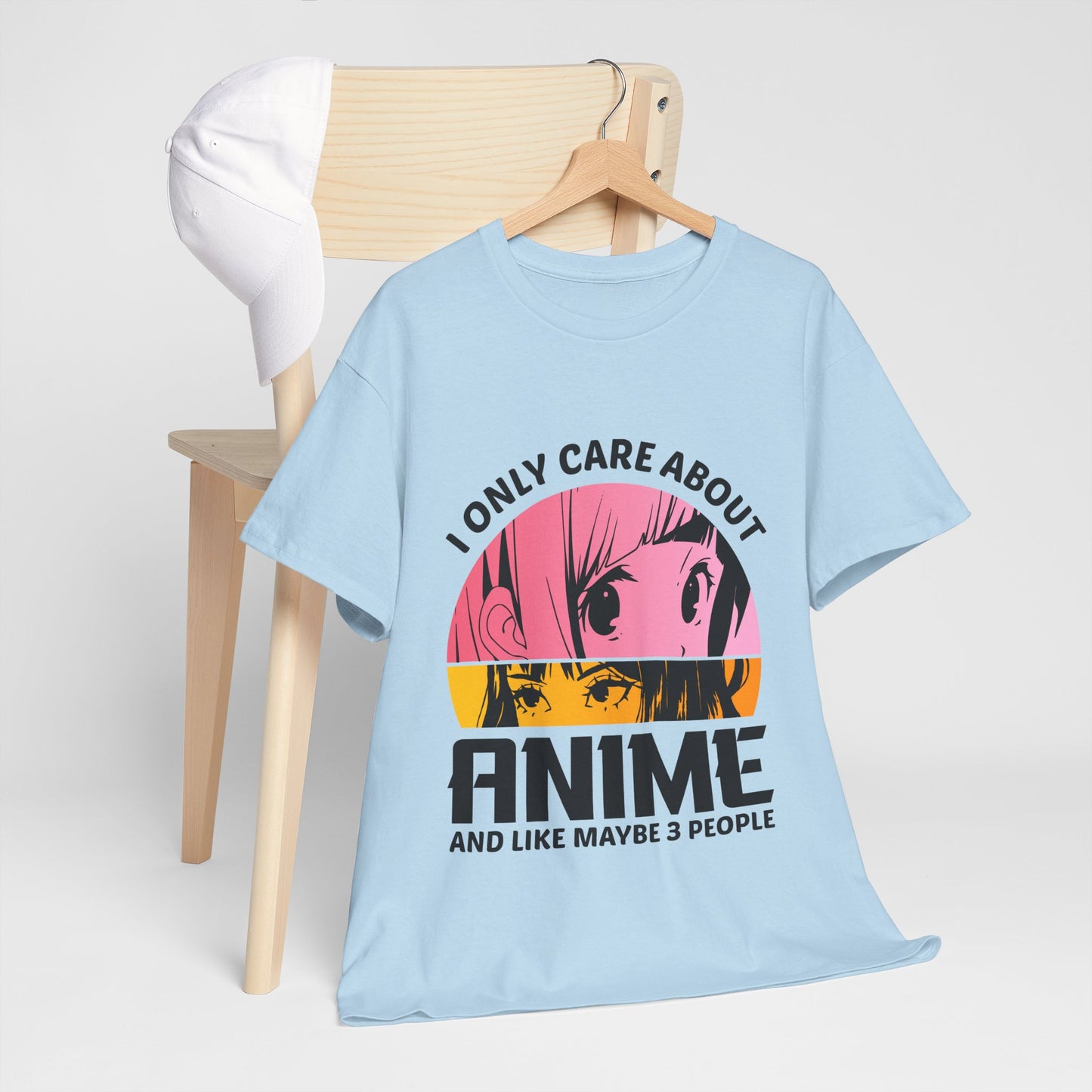I Only Care About Anime And Like Maybe 3 People Shirt - Manga Eyes Tee