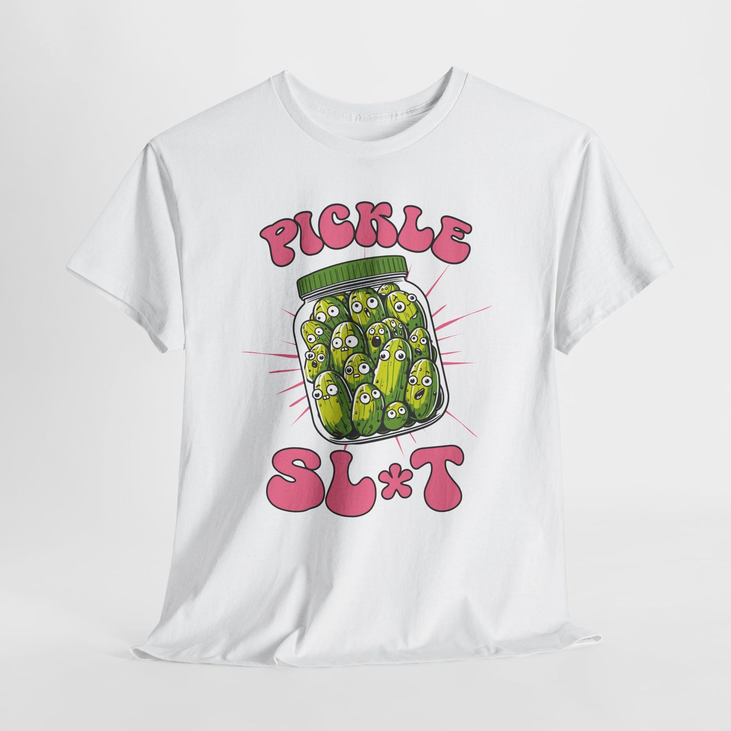 Pickle Lover Funny Shirt - Spicy Pickle Jar Graphic Tee for Women, Sarcastic Adult Humor Gift, Foodie Party T-Shirt