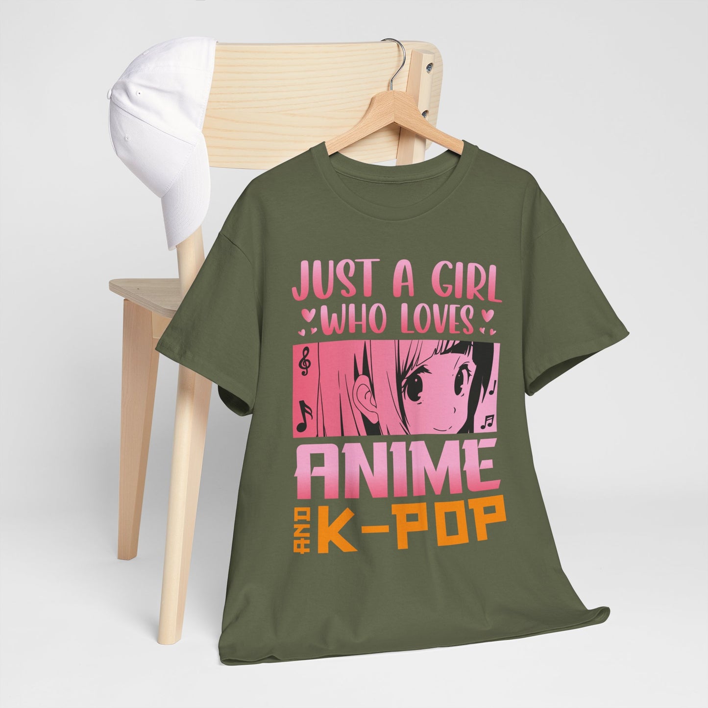 Just a Girl Who Loves Anime and K-Pop Shirt - Kawaii Manga Tee