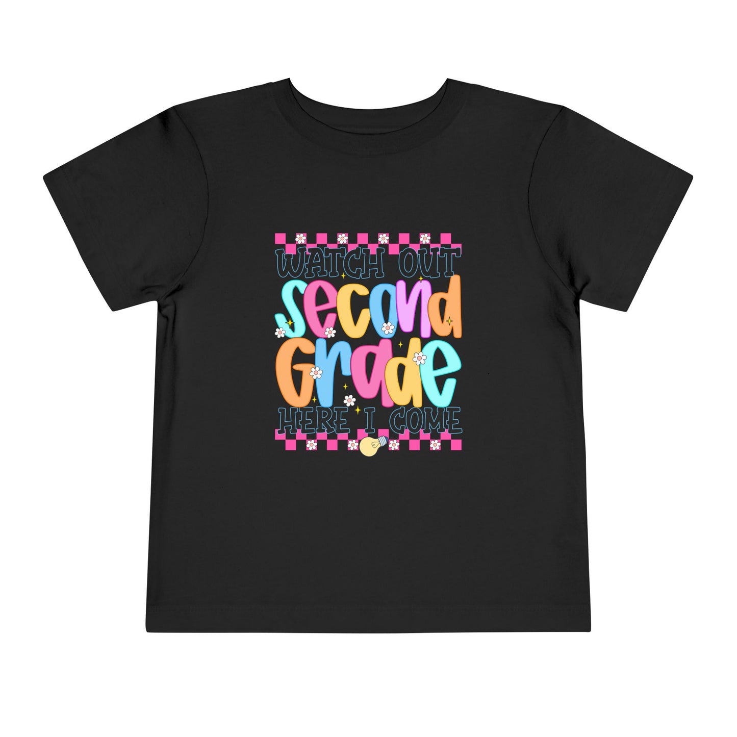 Watch Out Second Grade Shirt - Colorful Back to School Tee for Kids, 2nd Grade Here I Come Shirt, Funny First Day Outfit Idea