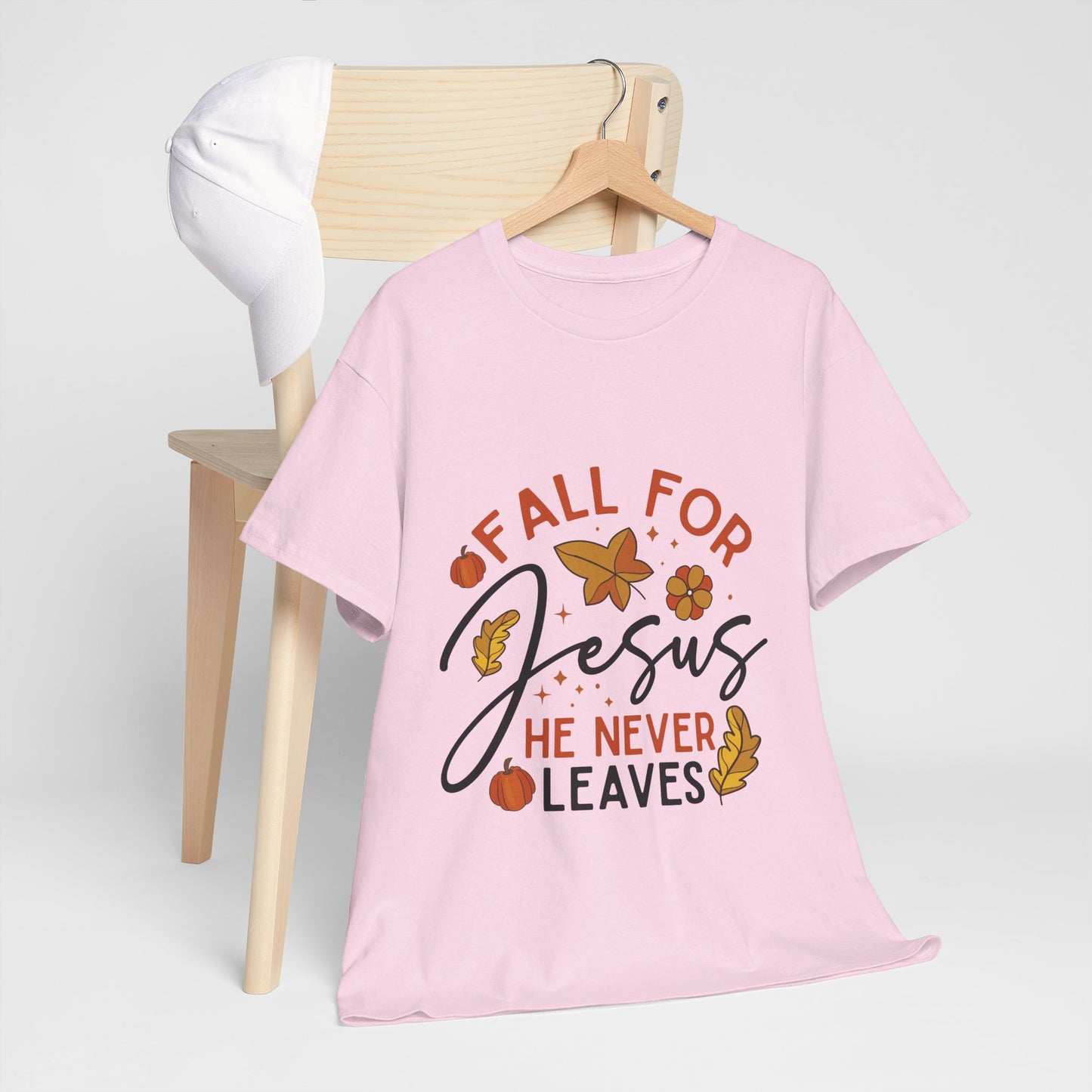 Fall For Jesus T-Shirt - Christian Faith Thanksgiving Autumn Pumpkin Tee