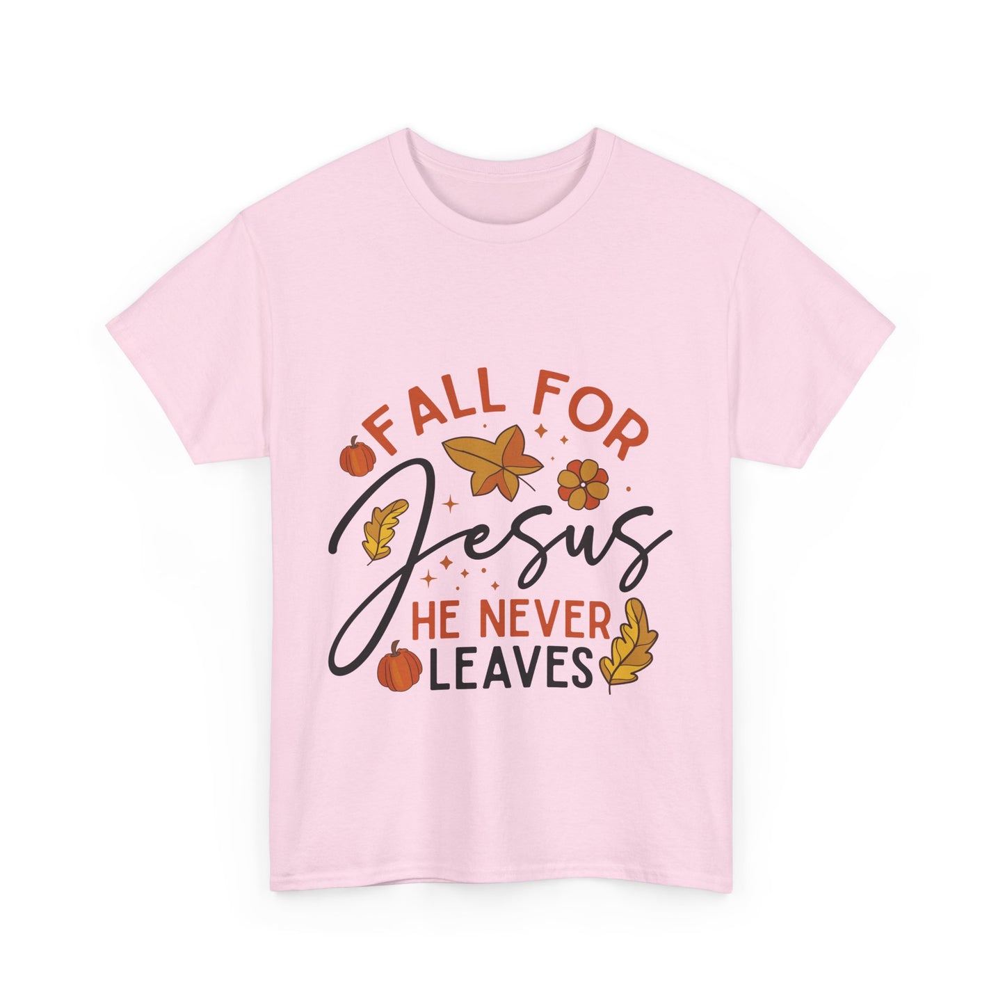 Fall For Jesus T-Shirt - Christian Faith Thanksgiving Autumn Pumpkin Tee