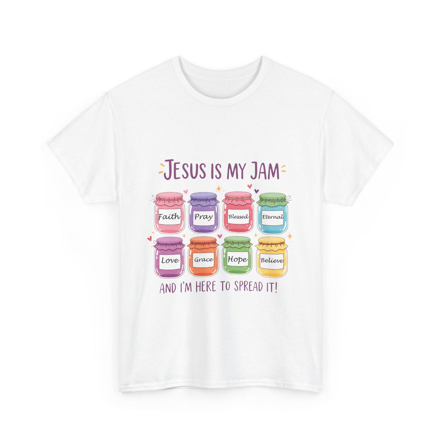 Jesus Is My Jam Shirt - Cute Christian Pun T-Shirt, Faith and Love Graphic Tee, Religious Humor Gift for Women & Men