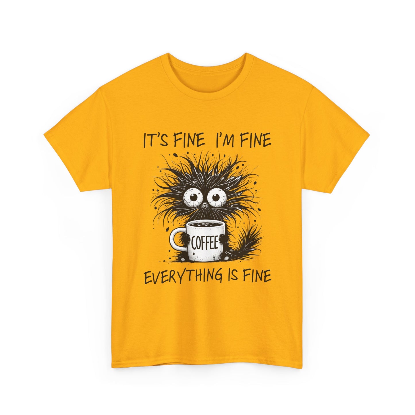 Caffeine Chaos Monster T-Shirt - Funny Coffee Tee