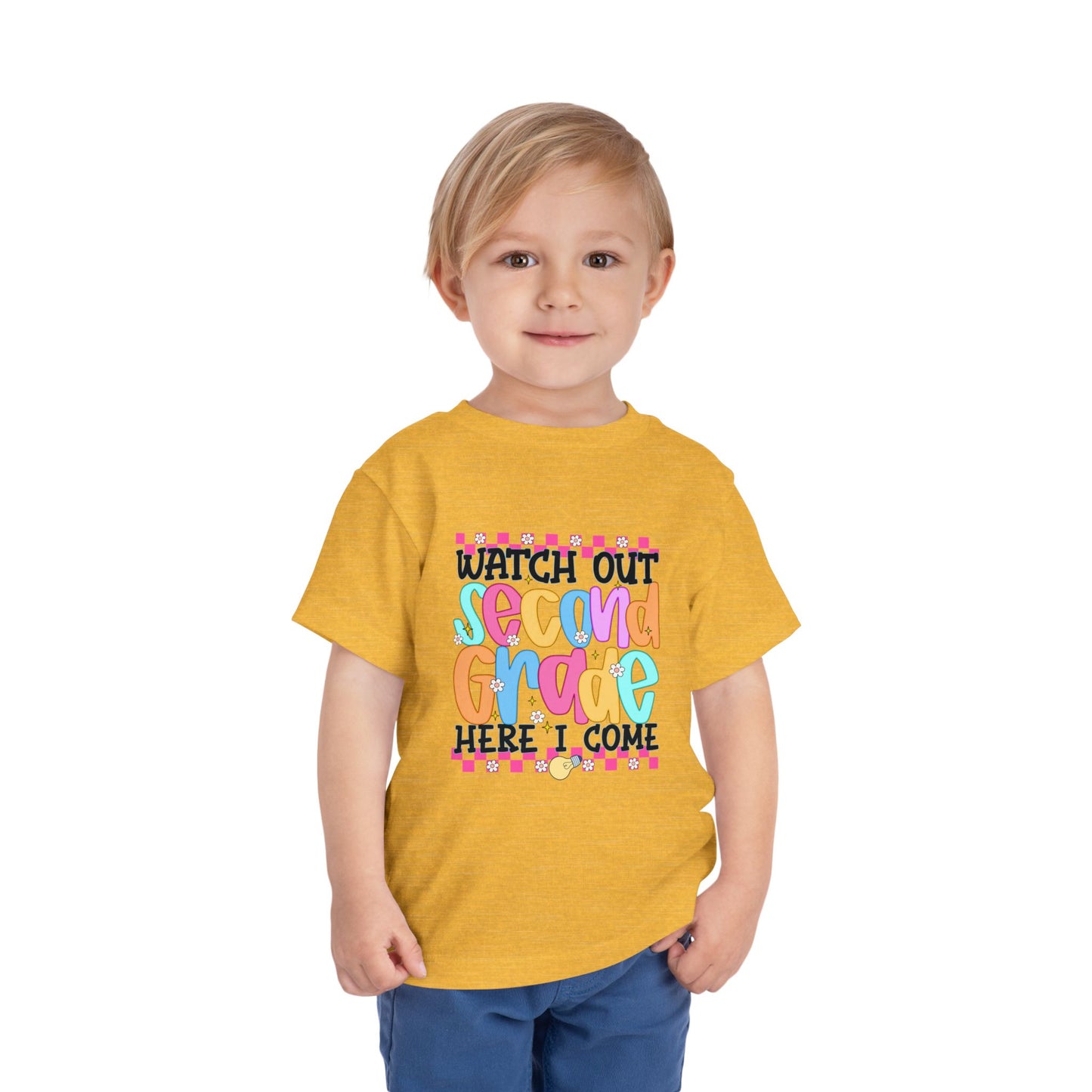 Watch Out Second Grade Shirt - Colorful Back to School Tee for Kids, 2nd Grade Here I Come Shirt, Funny First Day Outfit Idea