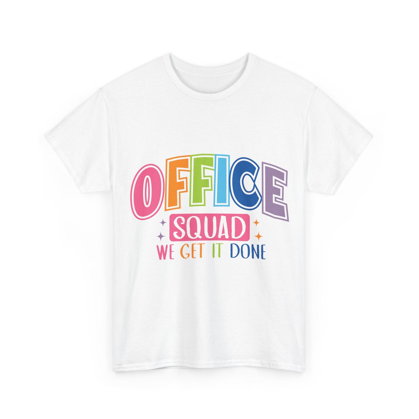 Office Squad Shirt - Colorful Team Admin Tee for Secretaries & School Staff, Funny Office Teamwork Shirt, We Get It Done Gift