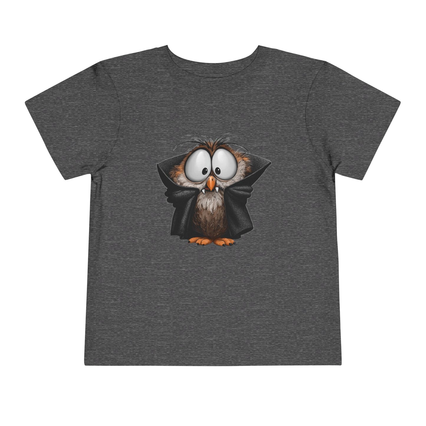 Vampire Owl Kids T-Shirt - Cute Big Eyes Toddler Halloween Tee