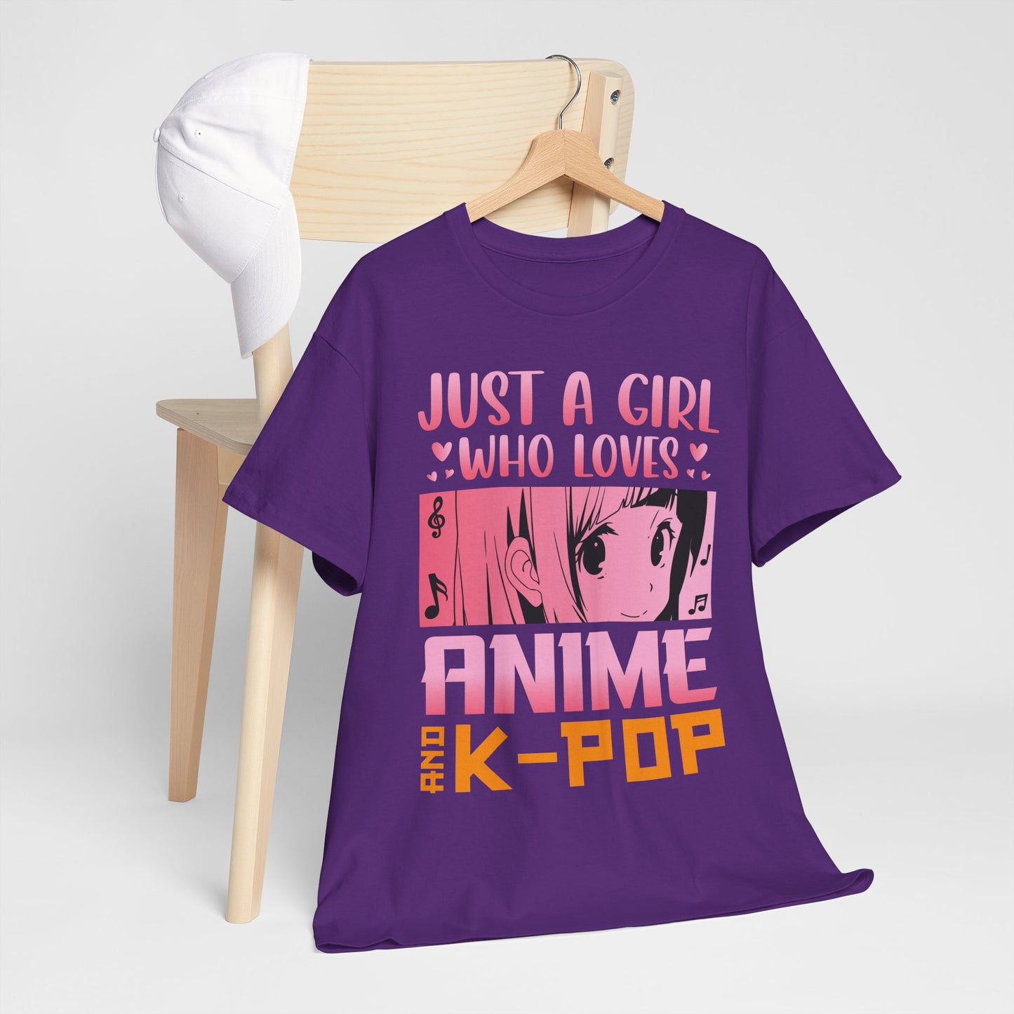 Just a Girl Who Loves Anime and K-Pop Shirt - Kawaii Manga Tee