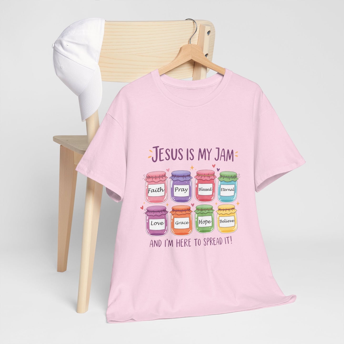 Jesus Is My Jam Shirt - Cute Christian Pun T-Shirt, Faith and Love Graphic Tee, Religious Humor Gift for Women & Men