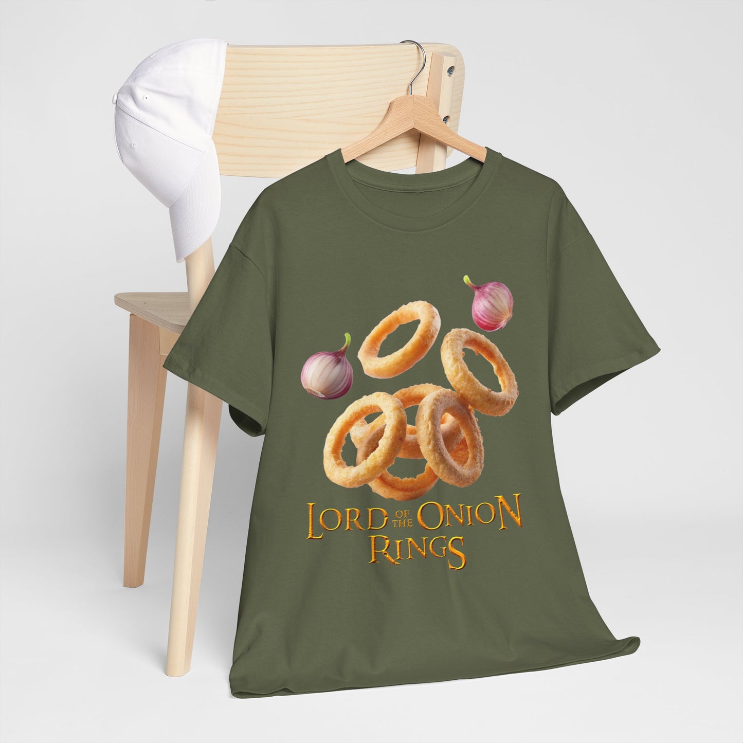 Lord of the Onion Rings - Funny Food & Fantasy Parody T-Shirt