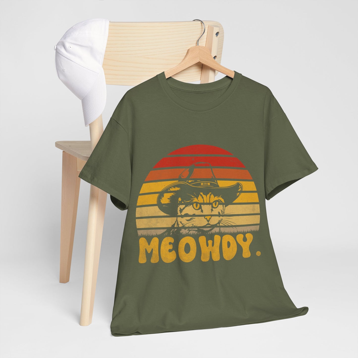 Meowdy T-Shirt - Funny Cowboy Cat Western Tee