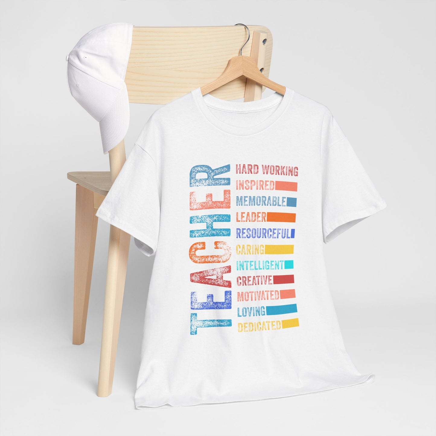 TEACHER Acronym Shirt - Colorful Back to School Gift for Teachers, Appreciation Tee, Educator Staff T-Shirt