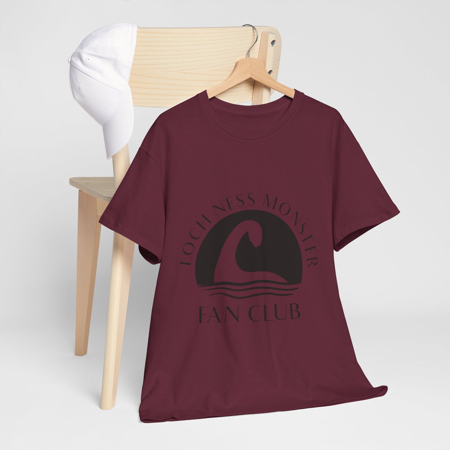 Loch Ness Monster T-Shirt - Minimal Nessie Line Art Scotland Tee