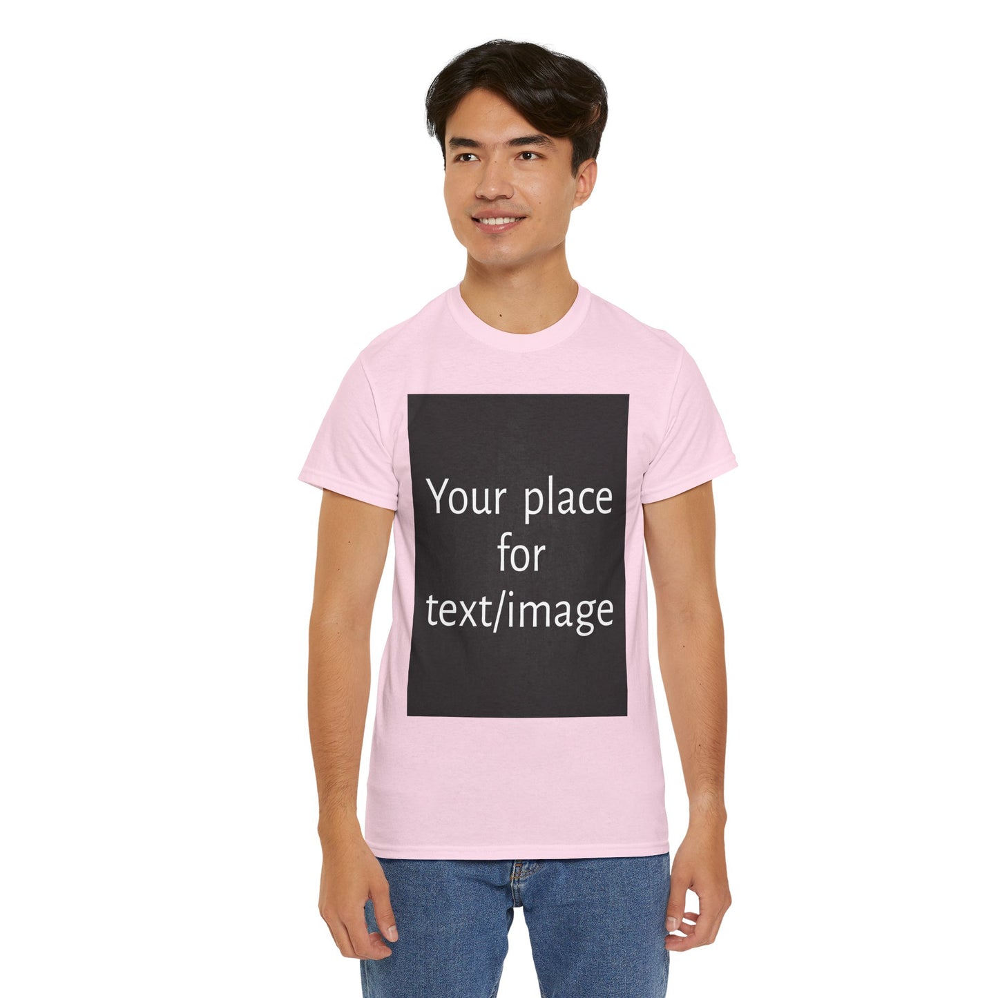 Machen Sie es zu Ihrem – Individuelles T-Shirt mit Vorder- und Rückseite | Personalisiertes T-Shirt für Fotos, Text oder Logos – Ihre Kunst, Ihr T-Shirt