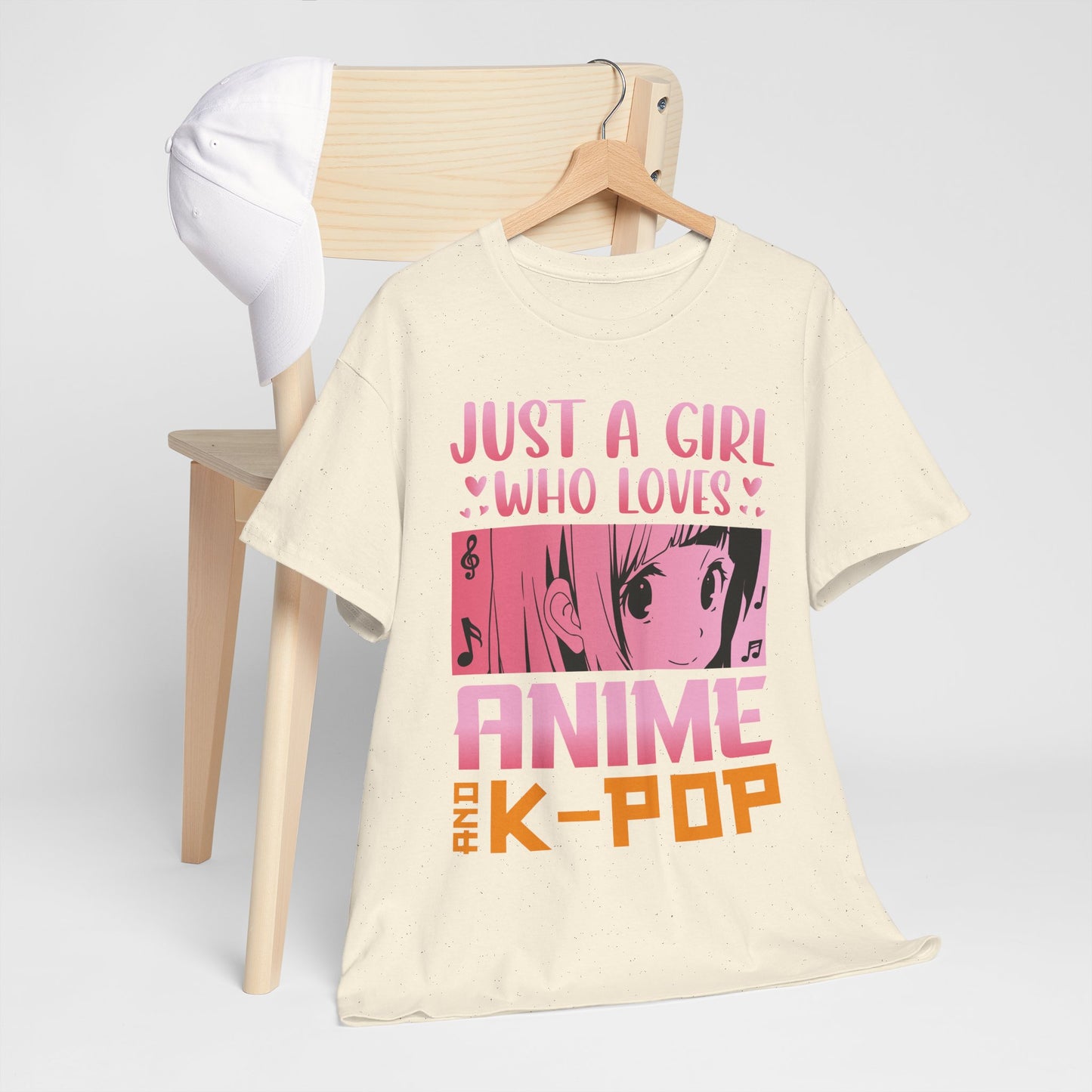 Just a Girl Who Loves Anime and K-Pop Shirt - Kawaii Manga Tee