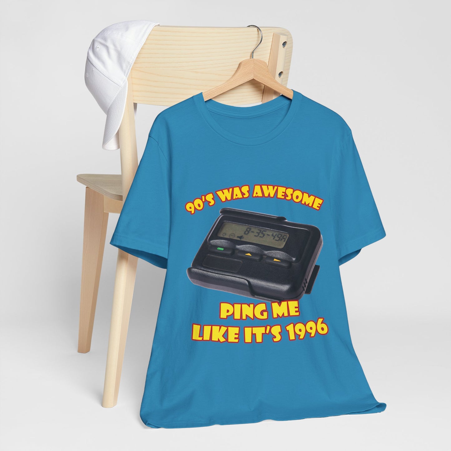 Ping Me Like It's 1996 T-Shirt - Retro Pager Tee