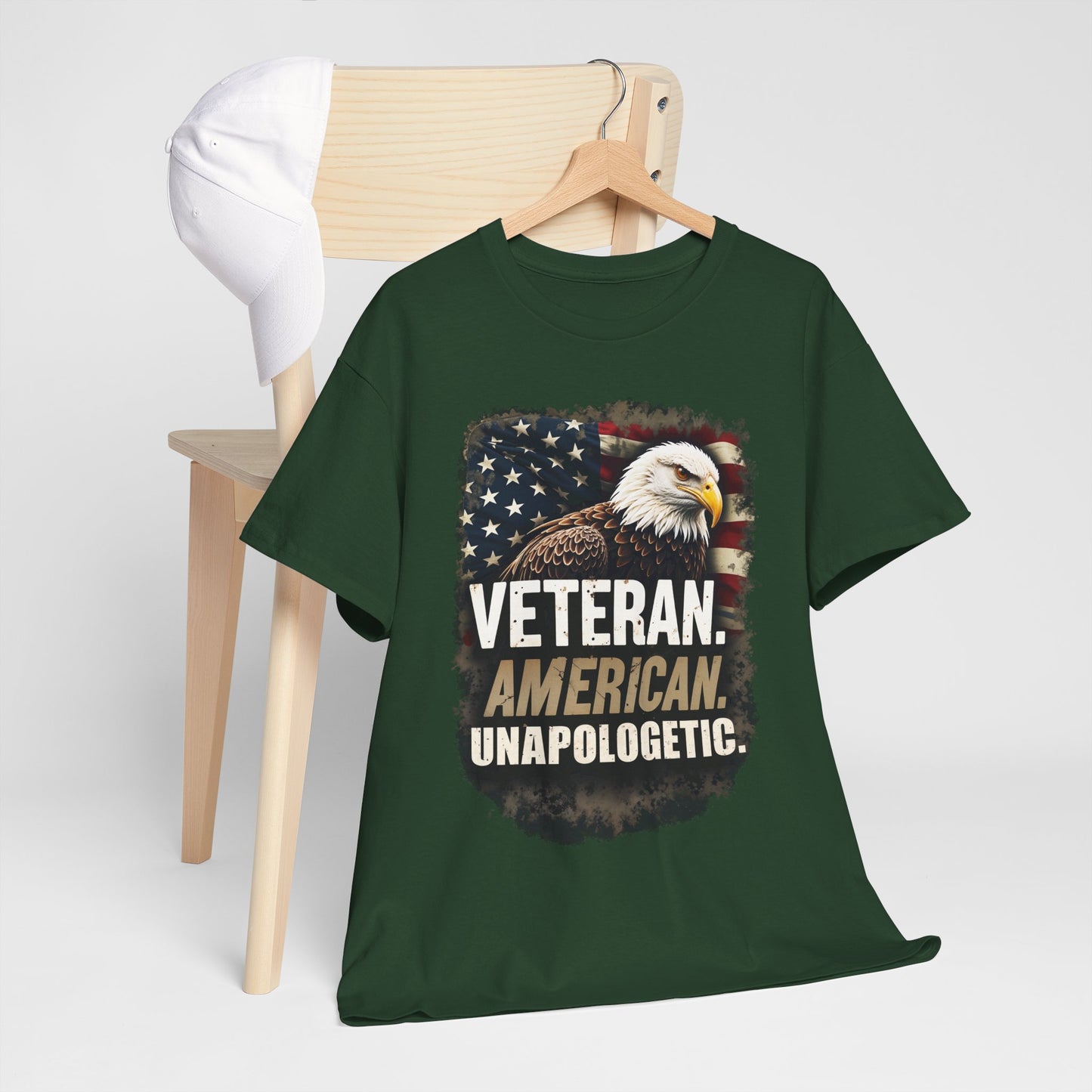 American Bold Veteran T-Shirt - Patriotic Military USA Pride Tee