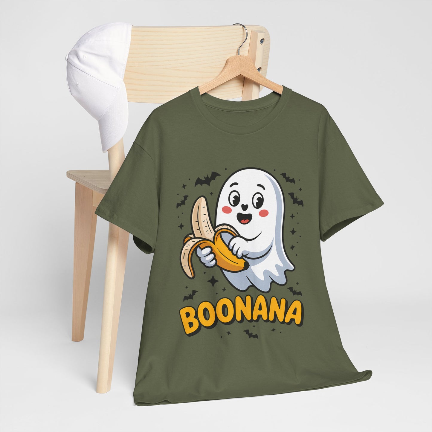 Boonana Ghost T-Shirt - Cute Halloween Banana Pun Tee