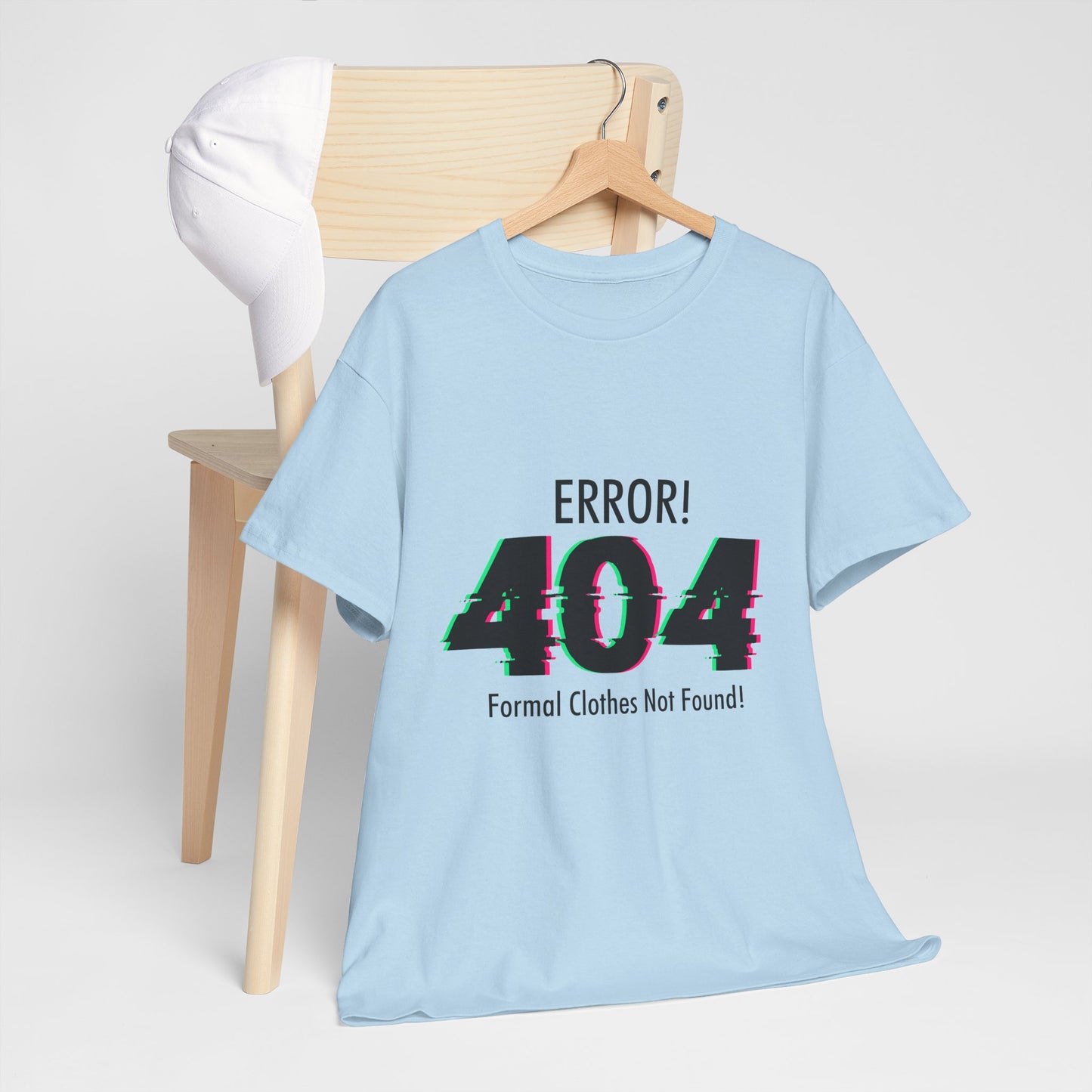 404 Error T-Shirt - Formal Clothes Not Found Glitch