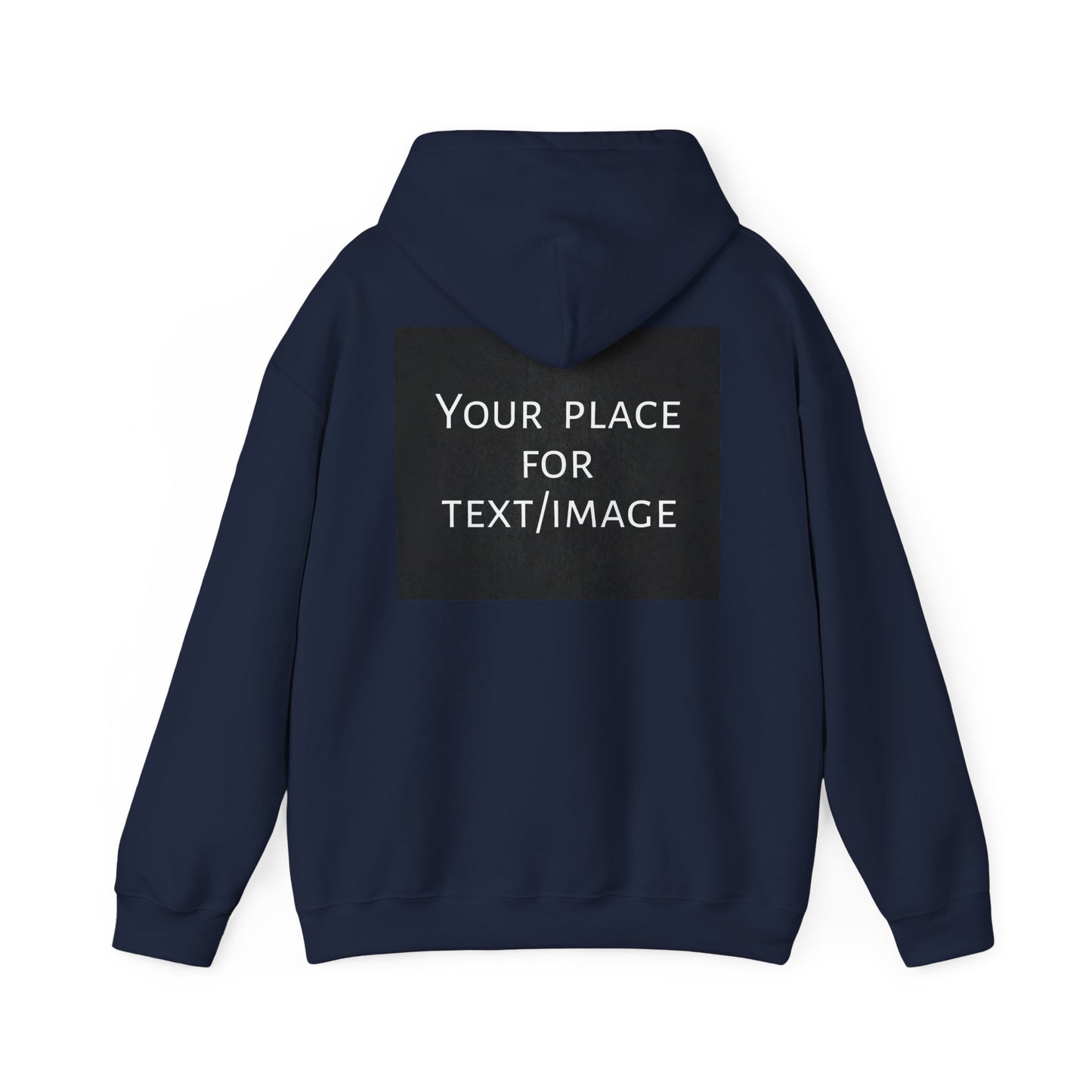 Bluza z kapturem z nadrukiem z przodu i/lub z tyłu – spersonalizowana bluza z tekstem lub obrazem, wyjątkowy prezent, spersonalizowana bluza unisex z kapturem na imprezy, logo i nie tylko