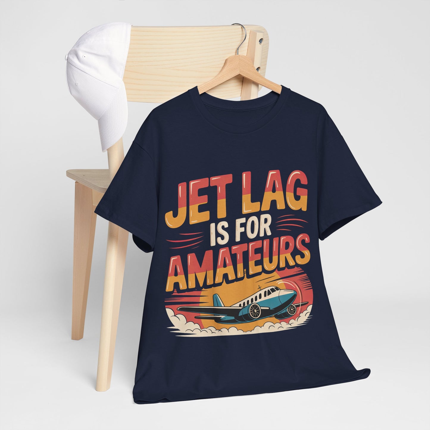 Jet Lag Is For Amateurs T-Shirt - Funny Frequent Flyer Retro Airplane Tee