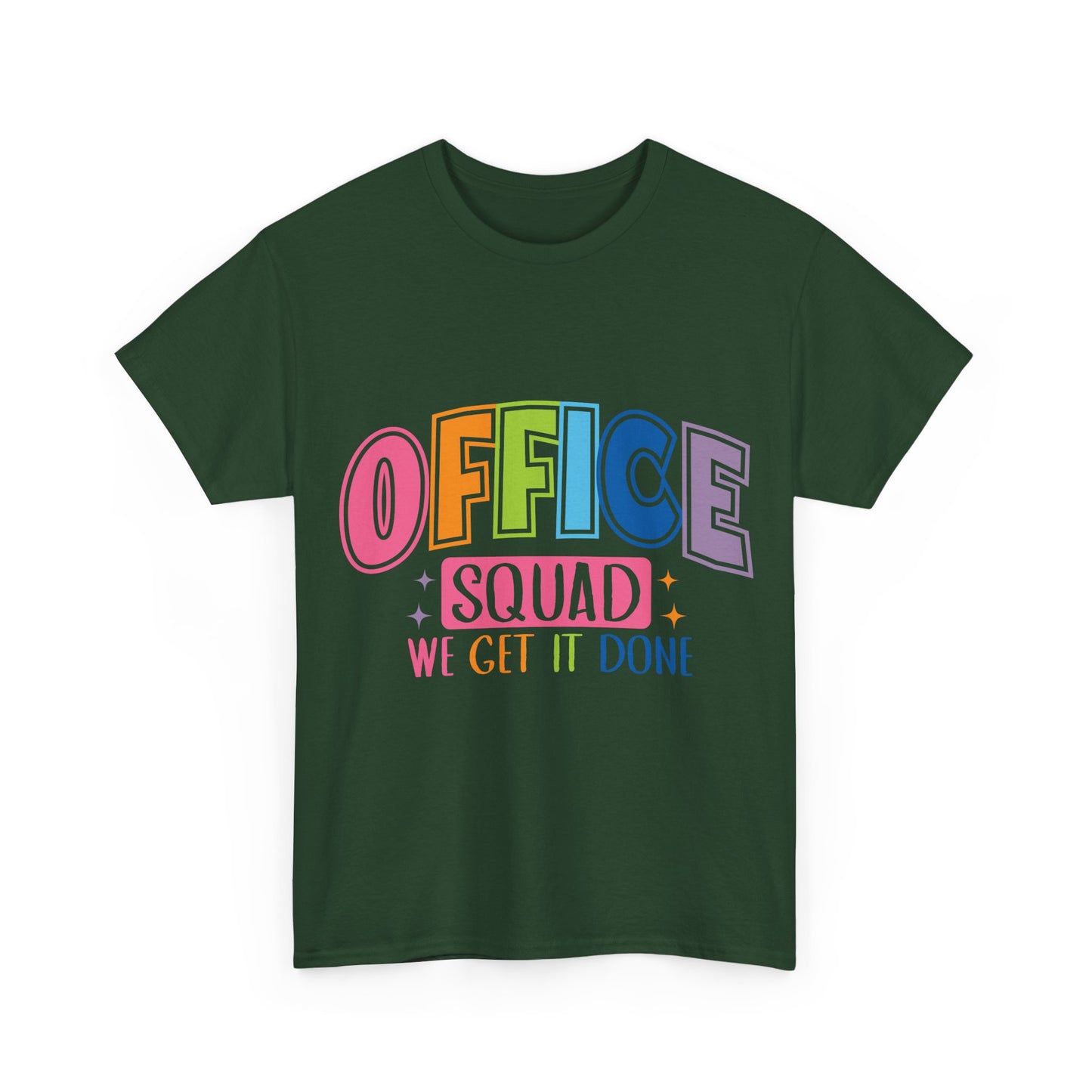 Office Squad Shirt - Colorful Team Admin Tee for Secretaries & School Staff, Funny Office Teamwork Shirt, We Get It Done Gift