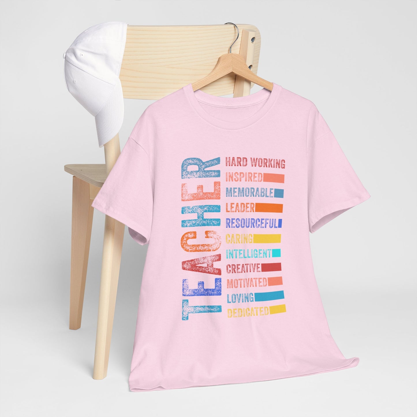 TEACHER Acronym Shirt - Colorful Back to School Gift for Teachers, Appreciation Tee, Educator Staff T-Shirt