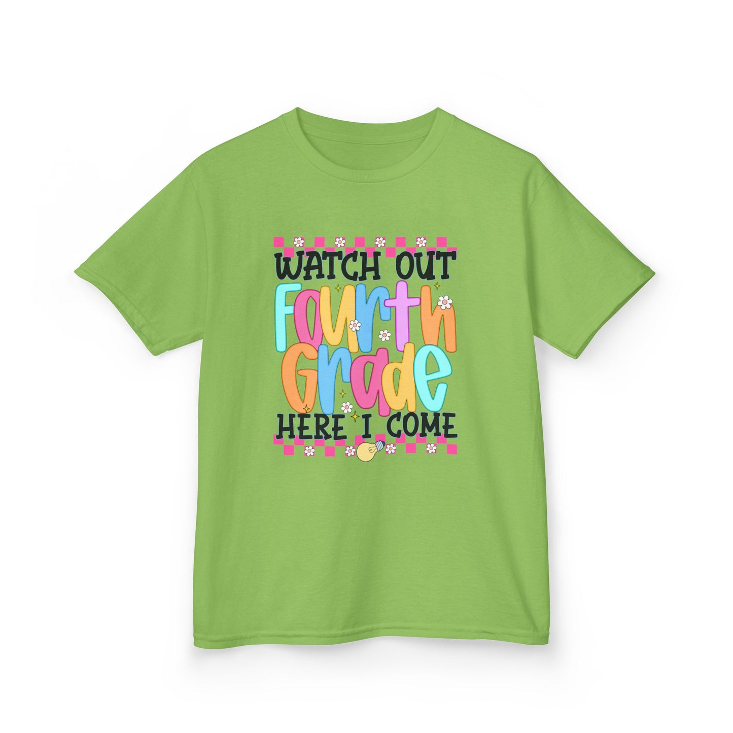 Watch Out Fourth Grade Shirt - Funny Kids Back to School Tee, Heavy Cotton 4th Grade Shirt, First Day of School Outfit