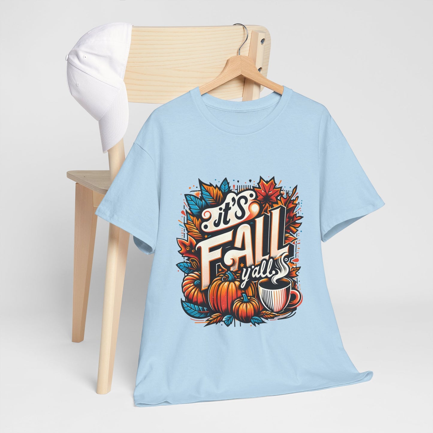 It’s Fall Y’all T-Shirt - Pumpkin Spice Autumn Coffee Lover Tee