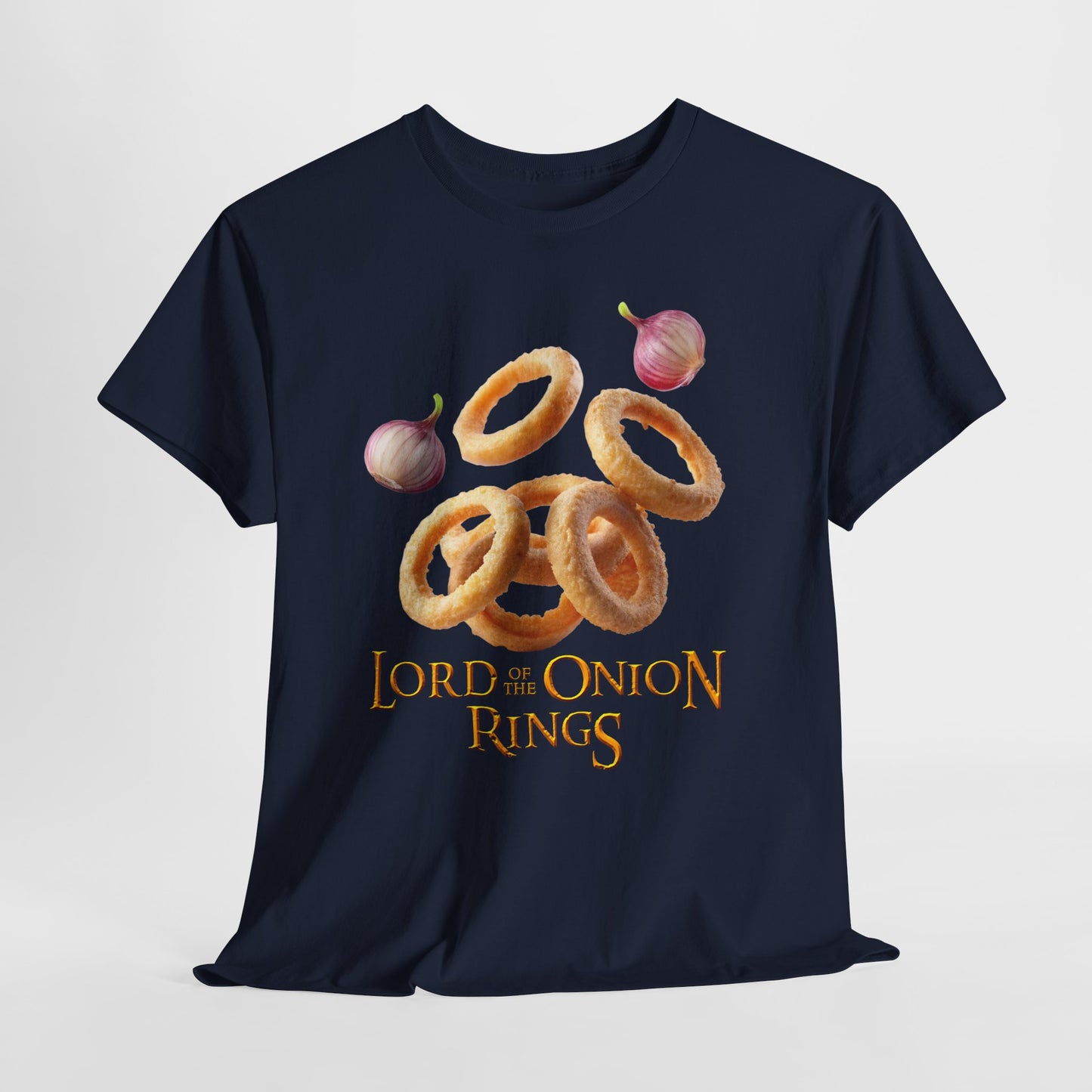 Lord of the Onion Rings - Funny Food & Fantasy Parody T-Shirt