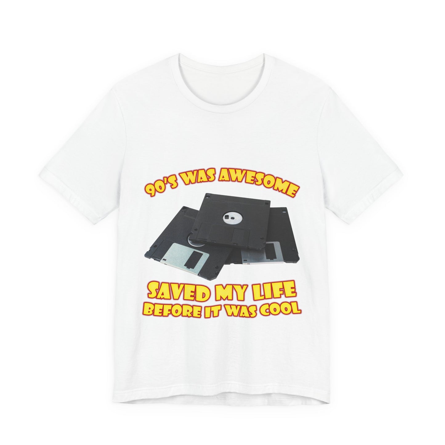 T-Shirt „Rettete mein Leben, bevor es cool war“ – Retro-Diskette