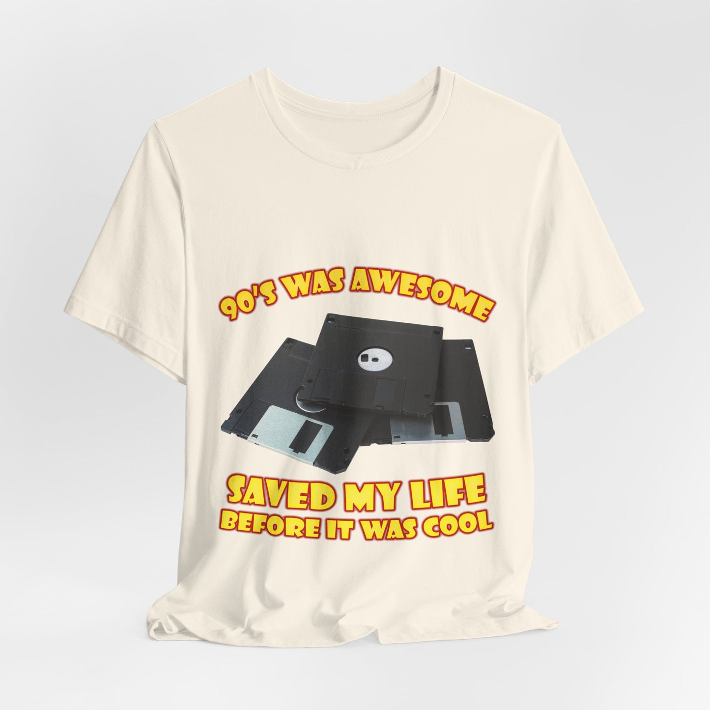T-Shirt „Rettete mein Leben, bevor es cool war“ – Retro-Diskette