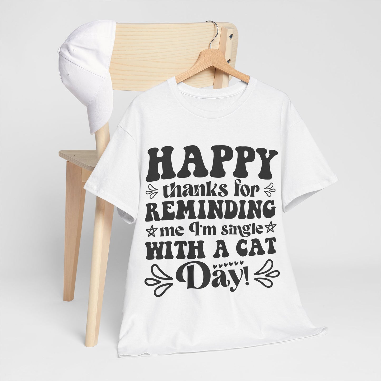 Cattitude Cat T-Shirt - Minimalist Sassy Line Art Tee