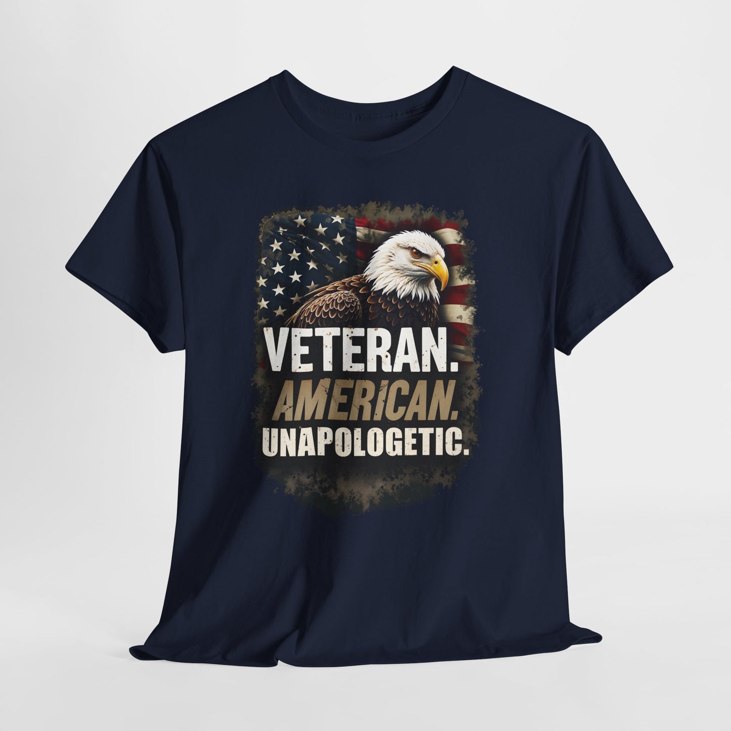 American Bold Veteran T-Shirt - Patriotic Military USA Pride Tee