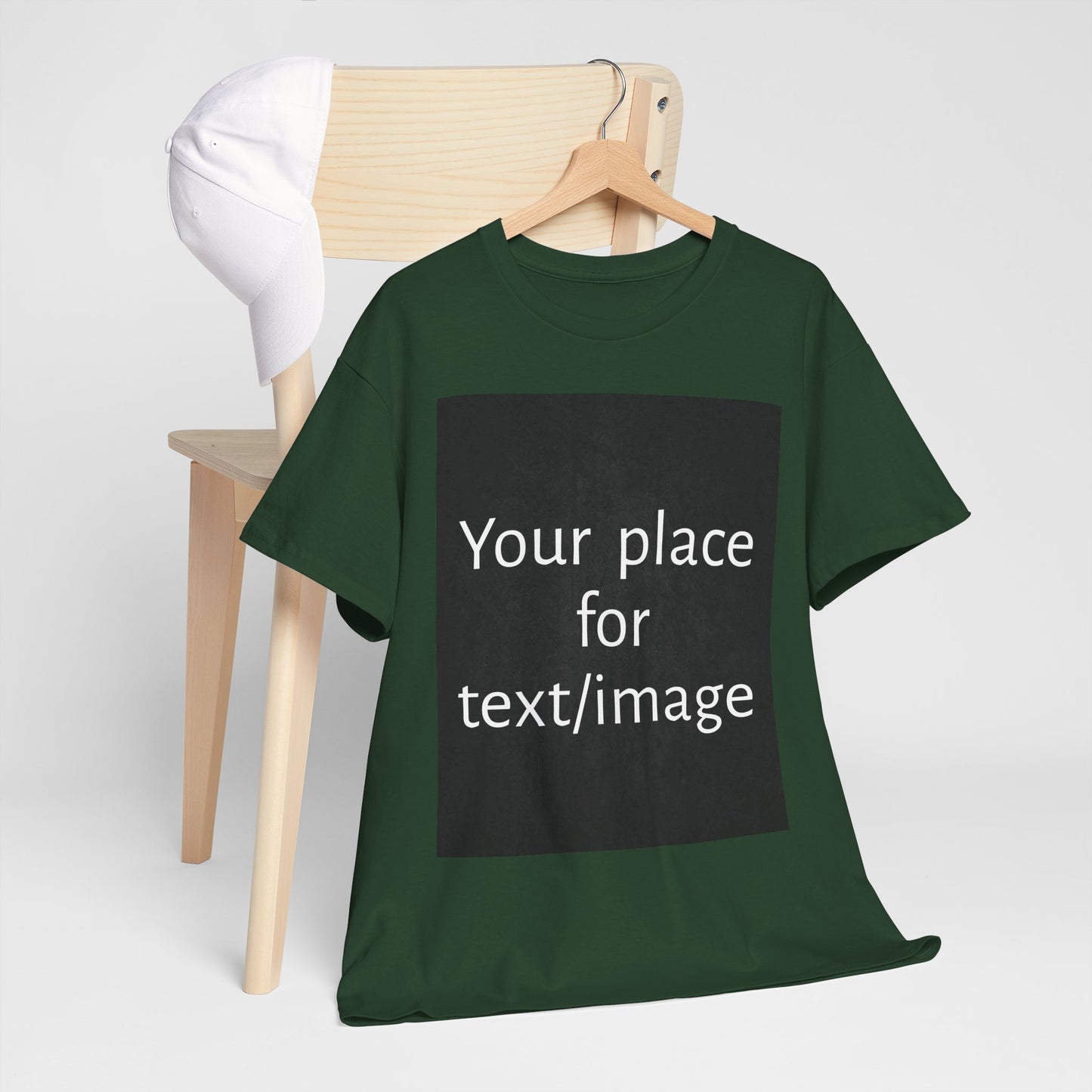 Machen Sie es zu Ihrem – Individuelles T-Shirt mit Vorder- und Rückseite | Personalisiertes T-Shirt für Fotos, Text oder Logos – Ihre Kunst, Ihr T-Shirt