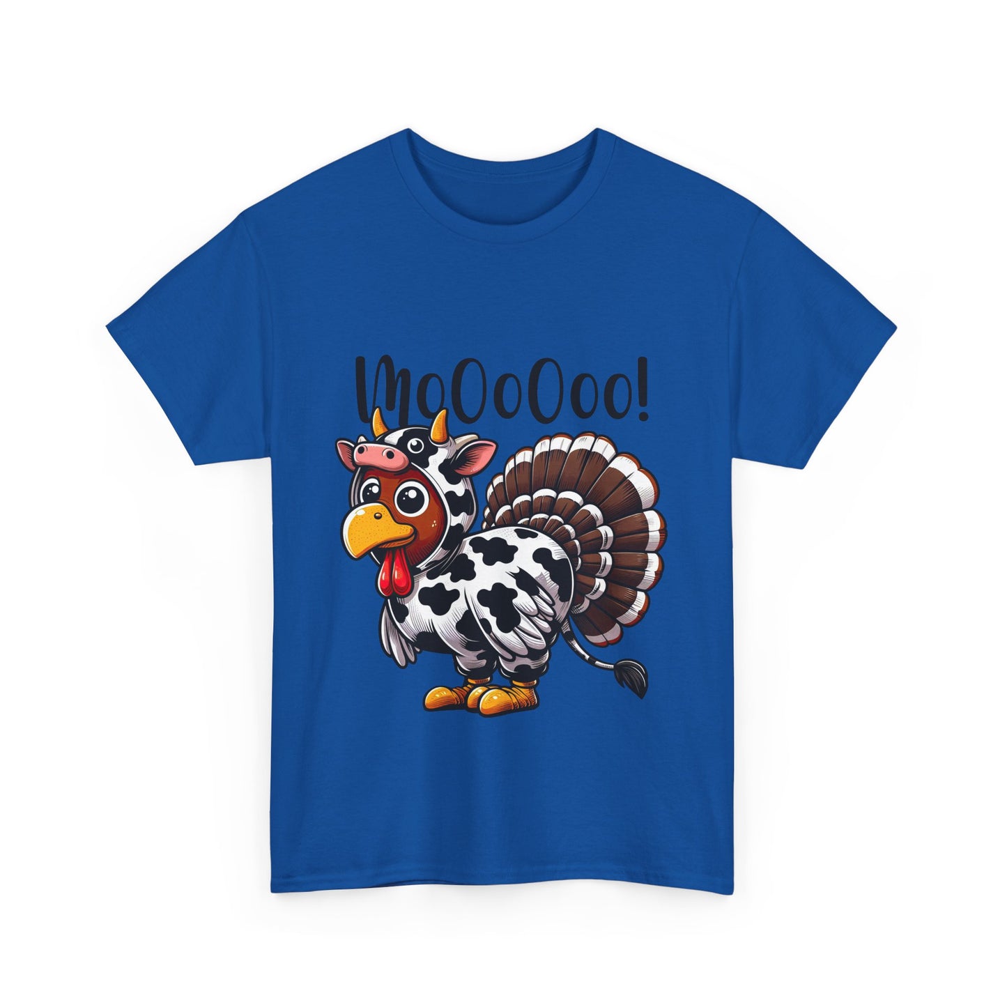 Turkey Moo T-Shirt - Funny Thanksgiving Cow Costume Tee