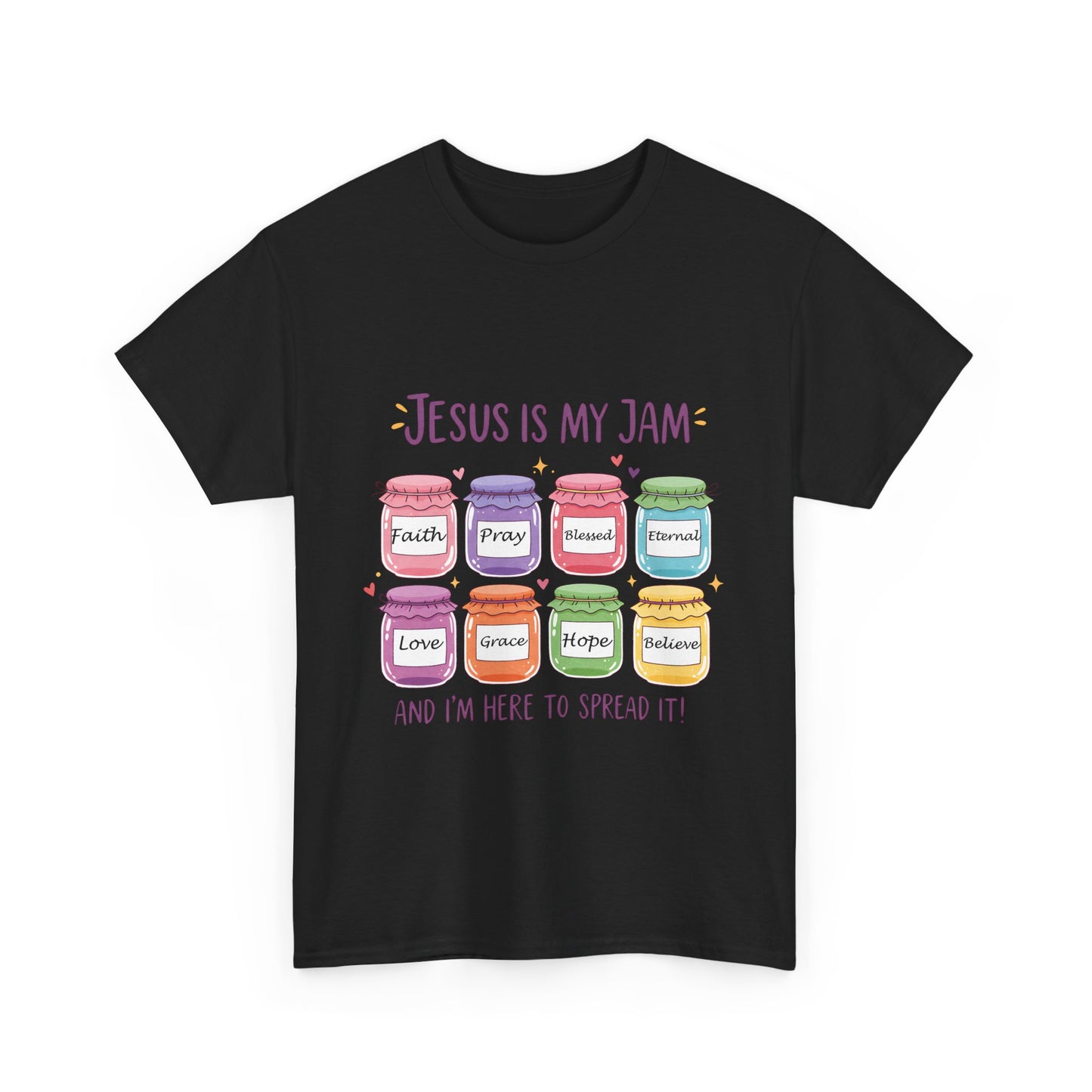 Jesus Is My Jam Shirt - Cute Christian Pun T-Shirt, Faith and Love Graphic Tee, Religious Humor Gift for Women & Men