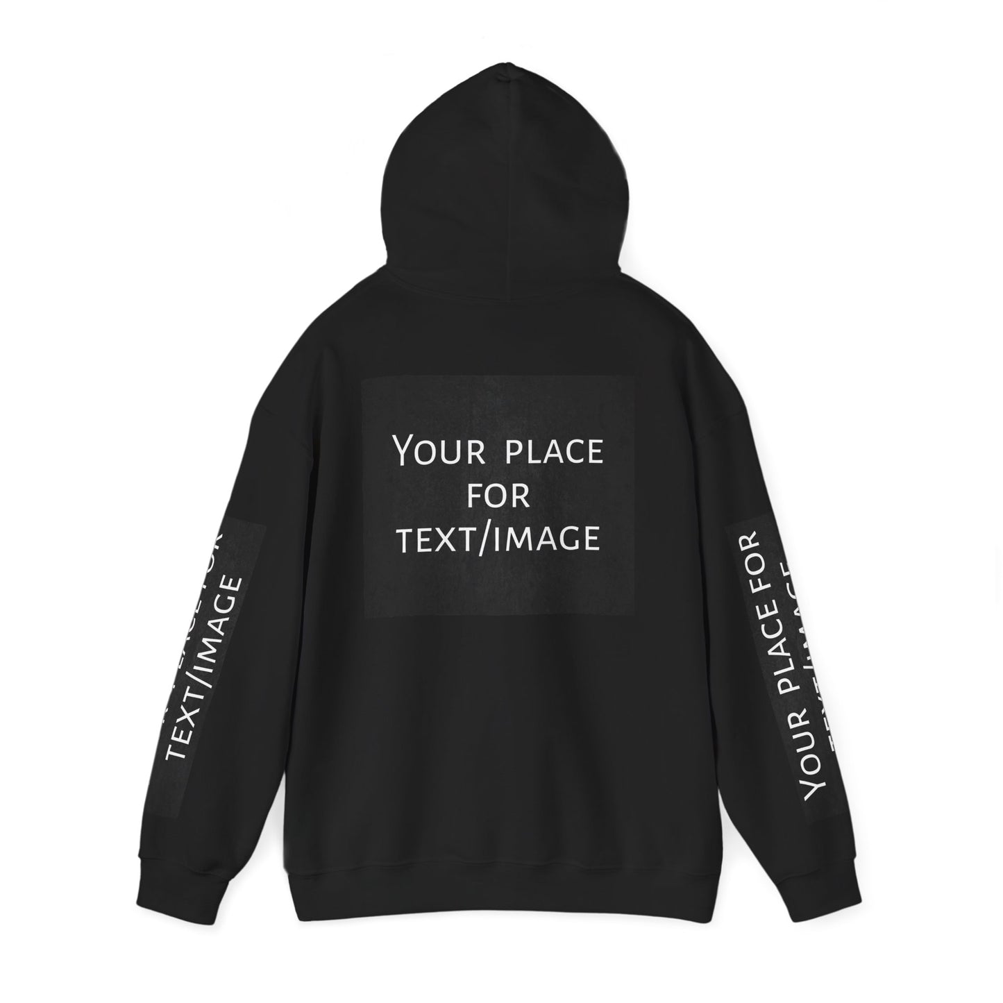 Bluza z kapturem z nadrukiem lub obrazkiem – personalizowana bluza z 4 stron, pomysł na prezent, nadruk z przodu, z tyłu i na rękawach, unisex