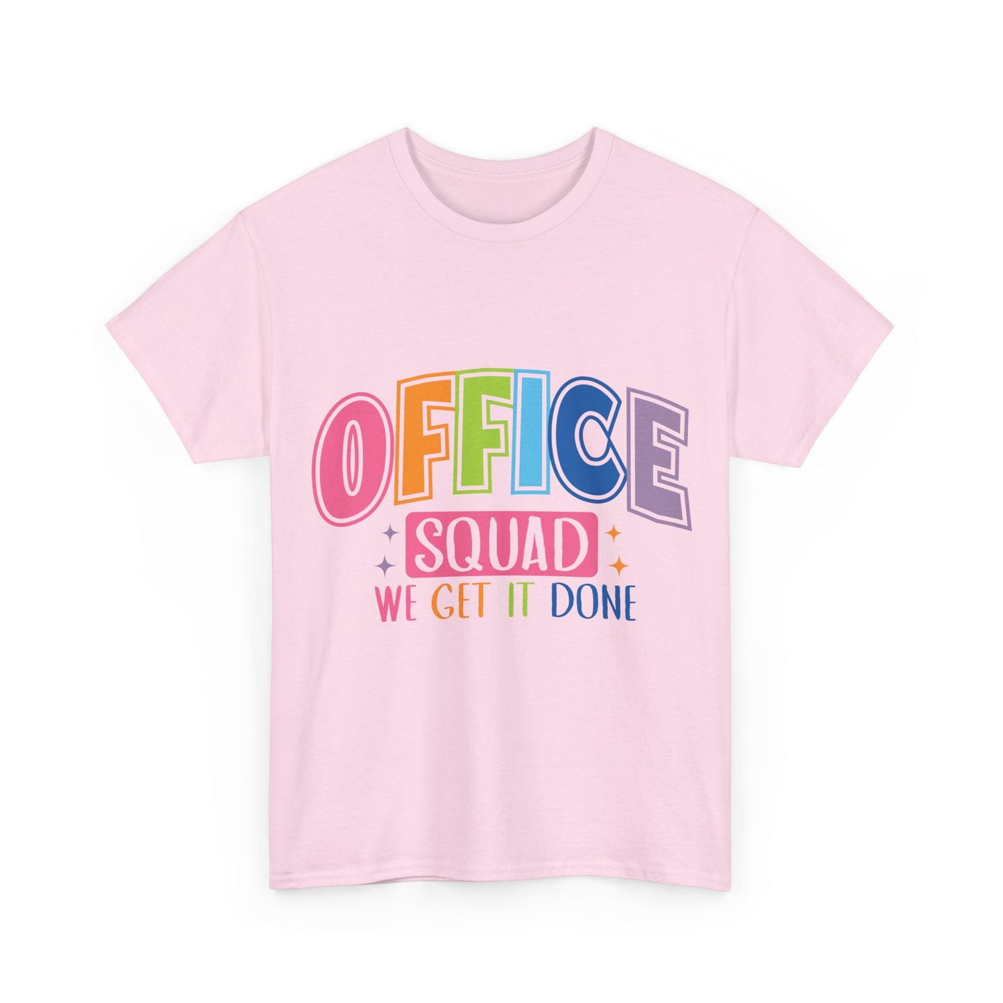 Office Squad Shirt - Colorful Team Admin Tee for Secretaries & School Staff, Funny Office Teamwork Shirt, We Get It Done Gift