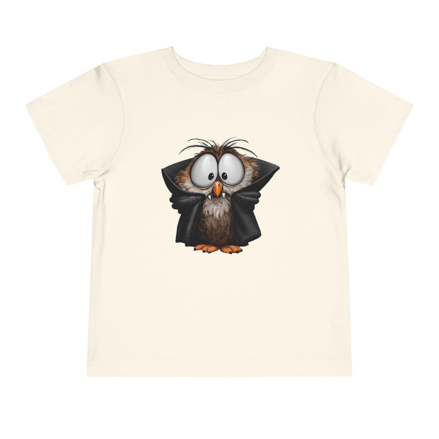 Vampire Owl Kids T-Shirt - Cute Big Eyes Toddler Halloween Tee